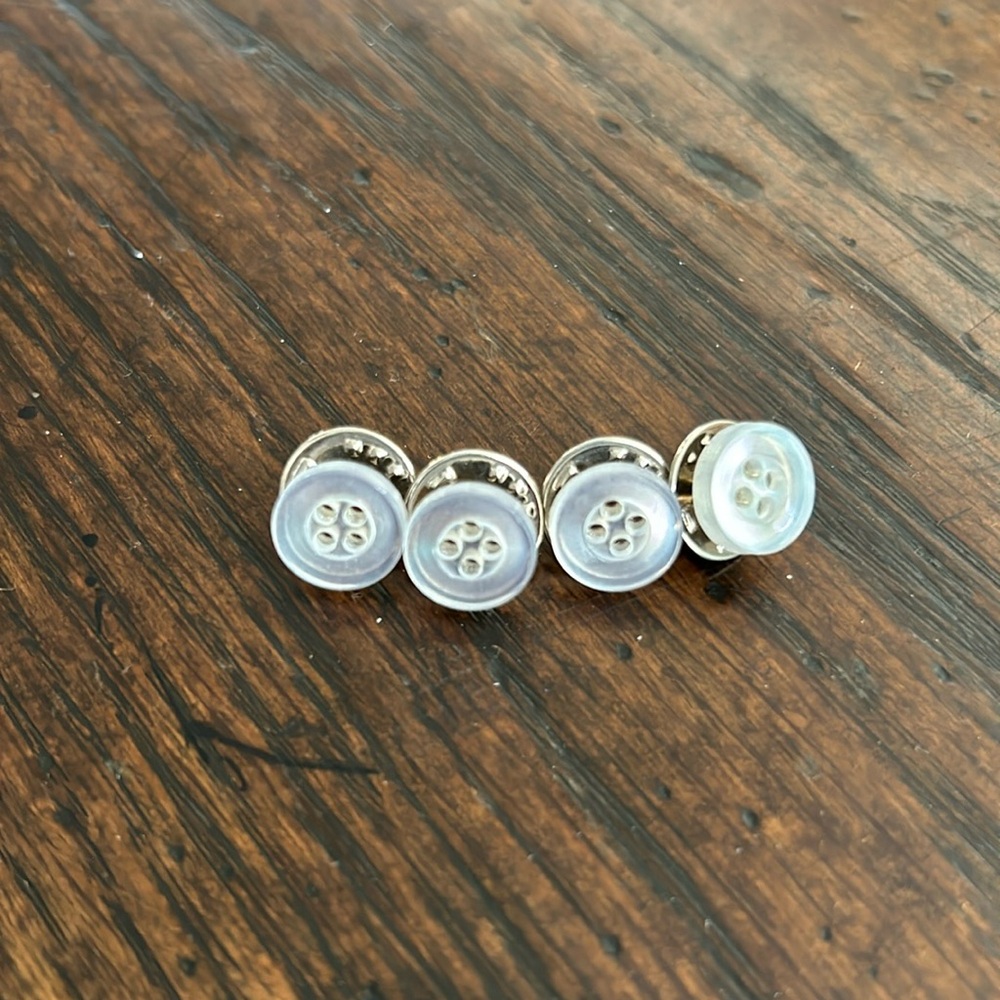 Four Shirt Button Push Pins